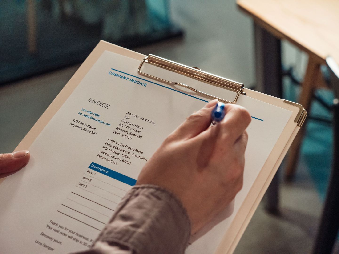 Image for small business invoices